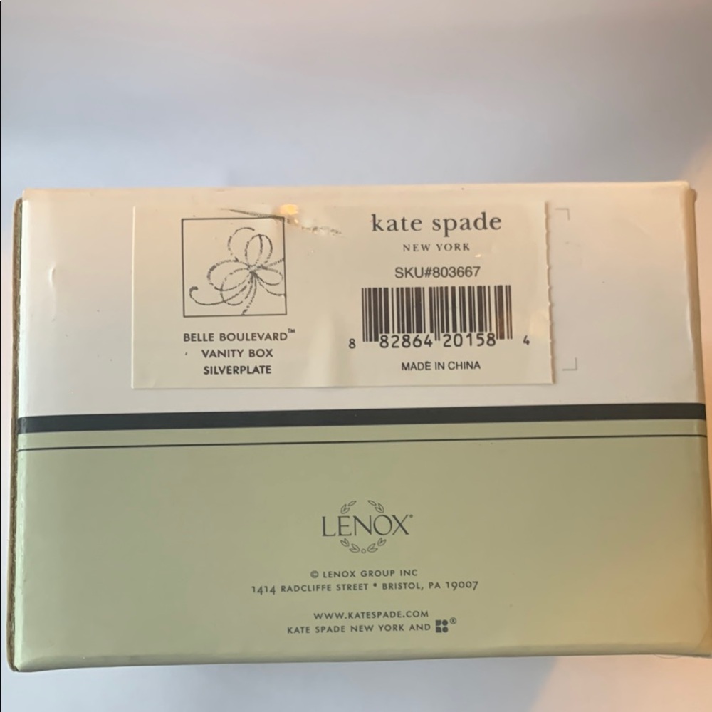 Kate Spade Silver Vanity Box